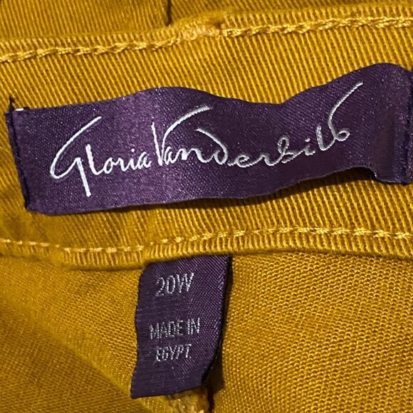 Gloria Vanderbilt AMANDA Slimming Womens Jeans 20W Average Mustard Brown Fall GV - Picture 5 of 8
